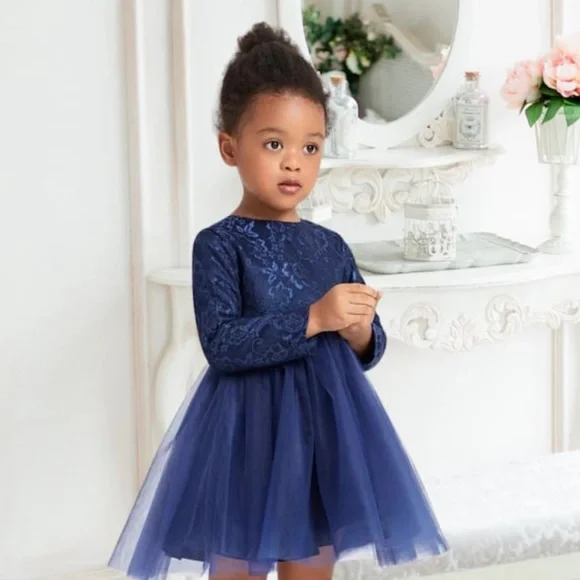 Flowersfaith&Grace Dresses | Blue Flower Girl Dress (New) Navy Blue Formal Dress | Color: Blue | Size: 3tg | Lovelylamour's Closet Flowersfaith&Grace Dresses | Blue Flower Girl Dress (New) Navy Blue Formal Dress | Color: Blue | Size: 3tg | Lovelylamour's Closet